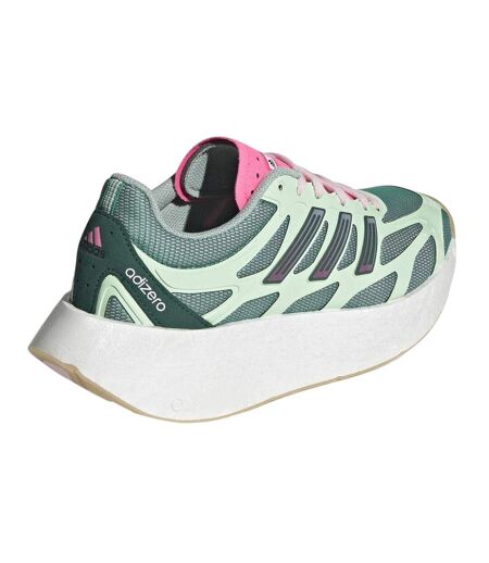 Childrens/kids Adizero Trainers Green Pink Adidas