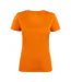 Womens/ladies Run T-shirt Bright Orange Printer RED-2