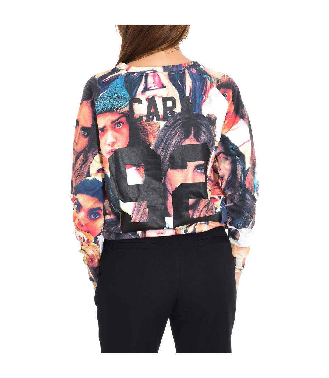 Women's long sleeve round neck sweatshirt 15S2LJ24