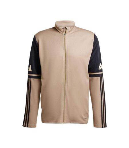 Sweat Entraînement Motif/style 3 Rayures Squadra Homme Beige Crème Noir Adidas