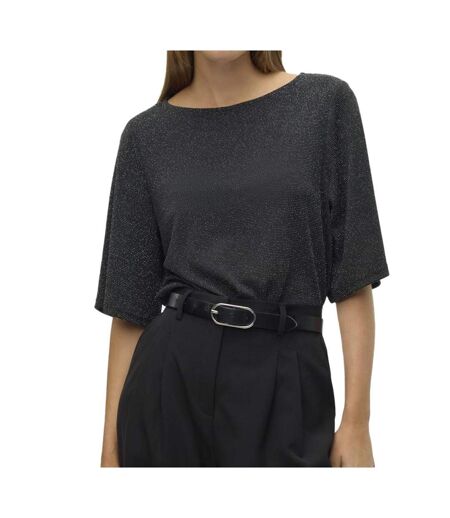 Top Noir/Argenté Femme Vero Moda Kanva - L