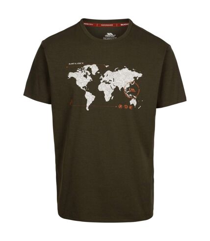 Mens ohio map tp75 t-shirt dark vine Trespass