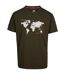 Mens ohio map tp75 t-shirt dark vine Trespass