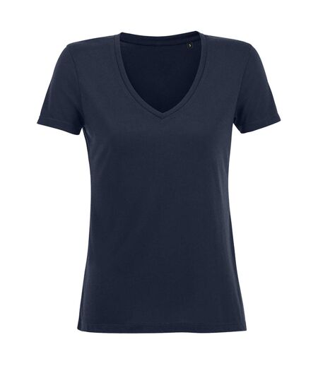 SOLS Womens/Ladies Motion V Neck T-Shirt (French Navy) - UTPC4104