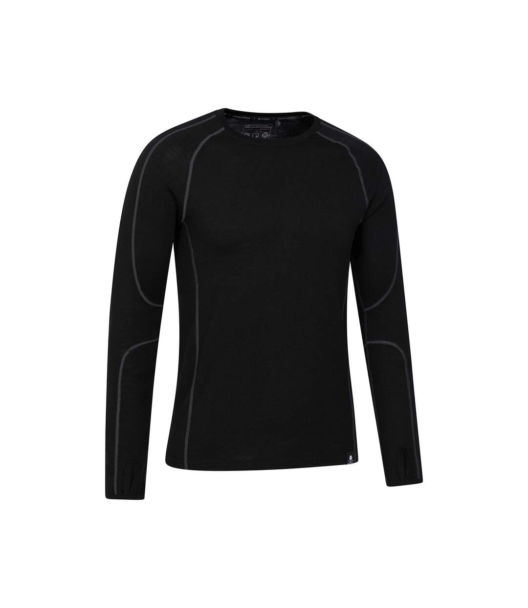 Mens Asgard Merino Wool Base Layer Set Black Mountain Warehouse-3