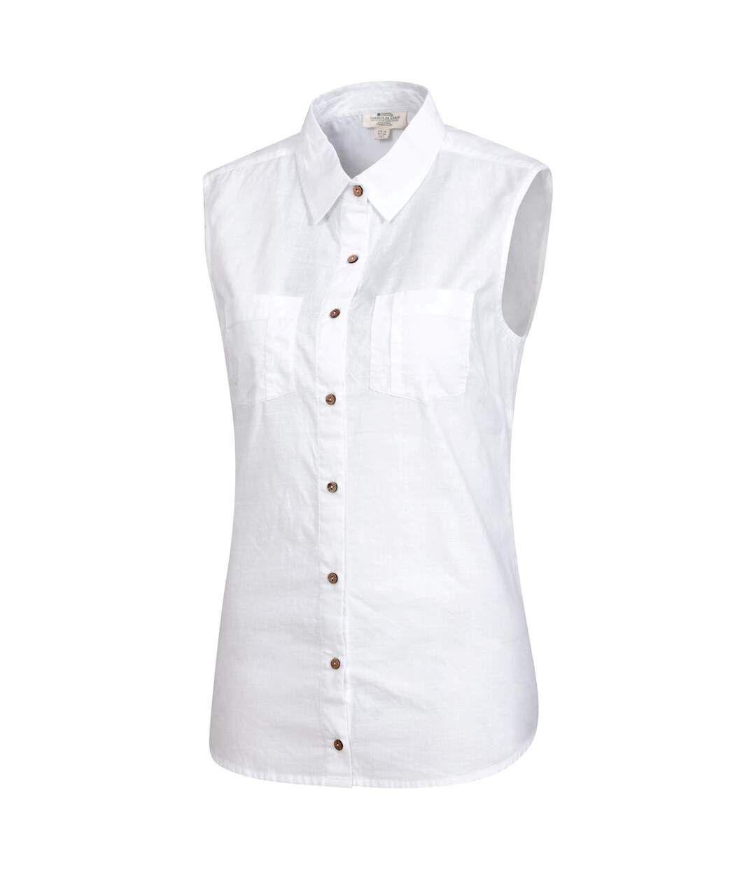 Womens/ladies coconut sleeveless shirt white Mountain Warehouse-2