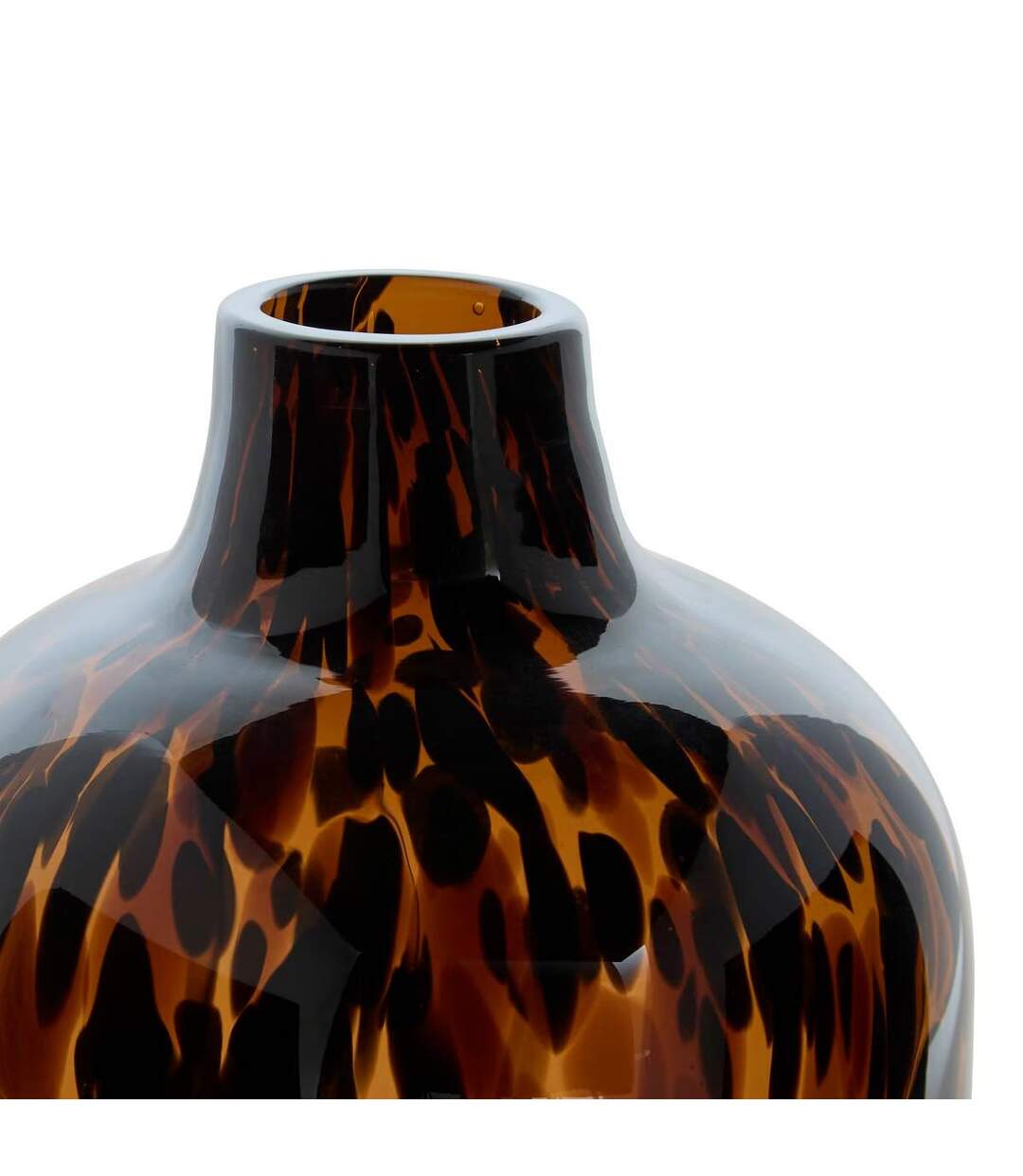 Vase Léopard en Verre Roen 25cm Ambre-2