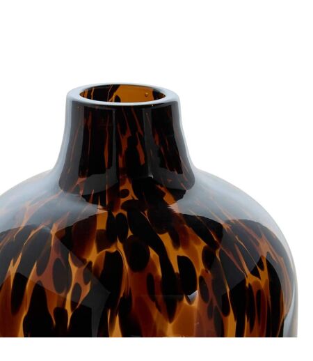 Vase Léopard en Verre Roen 25cm Ambre