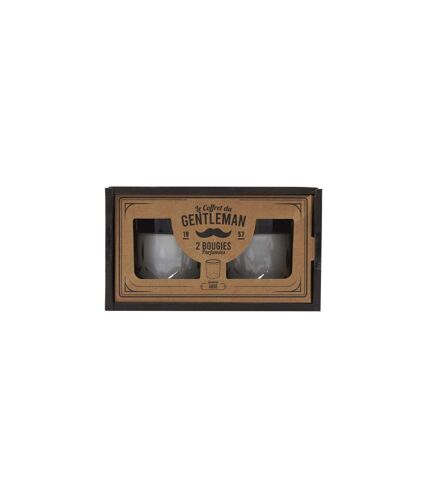 Lot de 2 Bougies Parfumées Coffret 150g Ambre