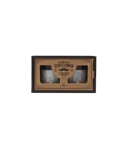 Lot de 2 Bougies Parfumées Coffret 150g Ambre