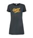 Womens/ladies Script Cypress Hill T-shirt Dress Charcoal Amplified-1
