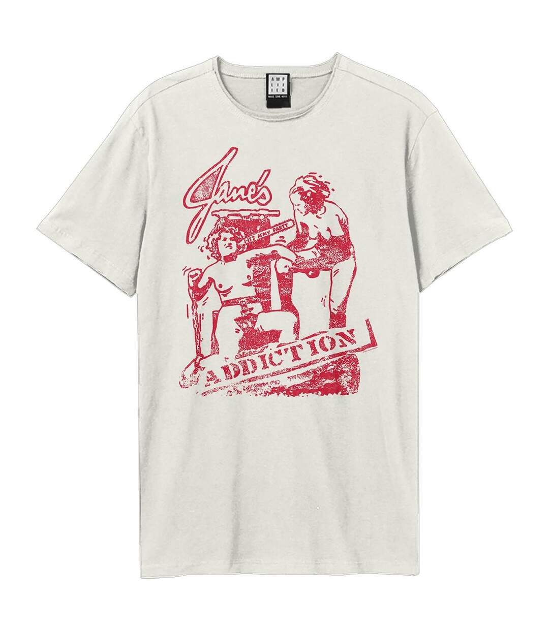 Unisex Adult It´s My Party Jane´s Addiction T-shirt Vintage White Amplified-1
