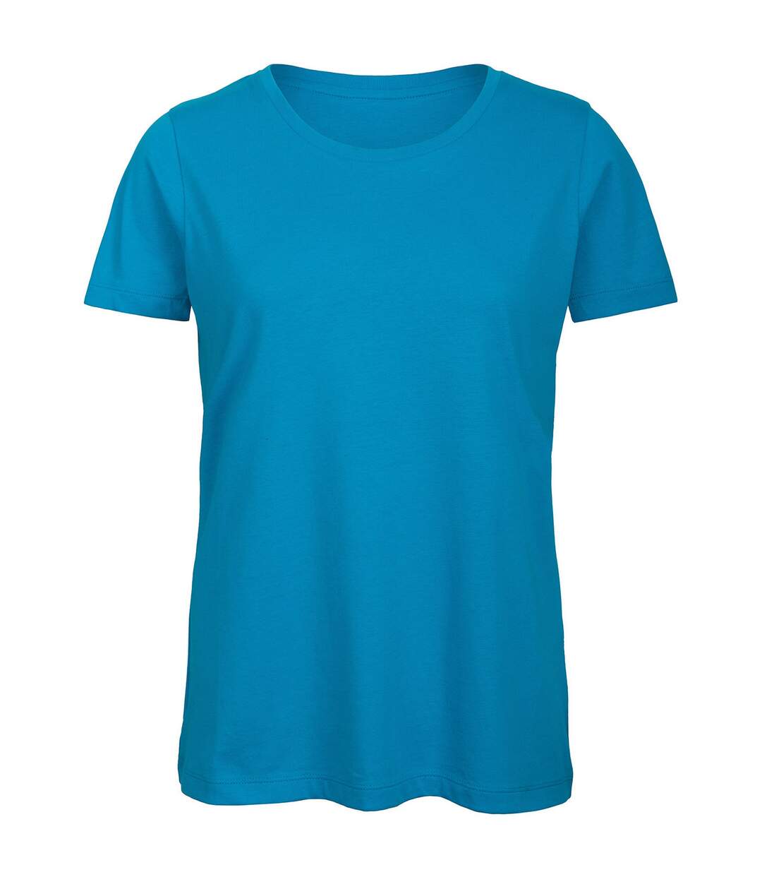 T-shirt femme bleu atoll B&C-1