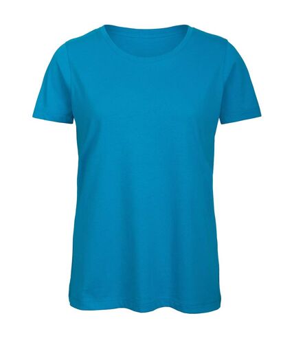 T-shirt femme bleu atoll B&C