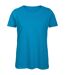 T-shirt femme bleu atoll B&C