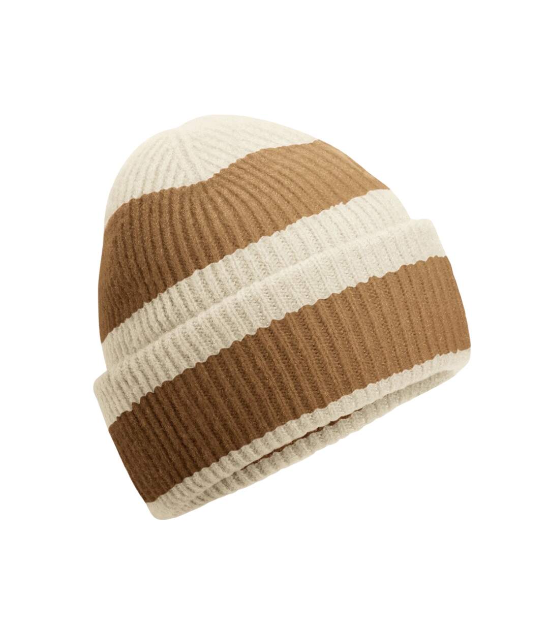 Bonnet adulte beige / marron clair Beechfield-1