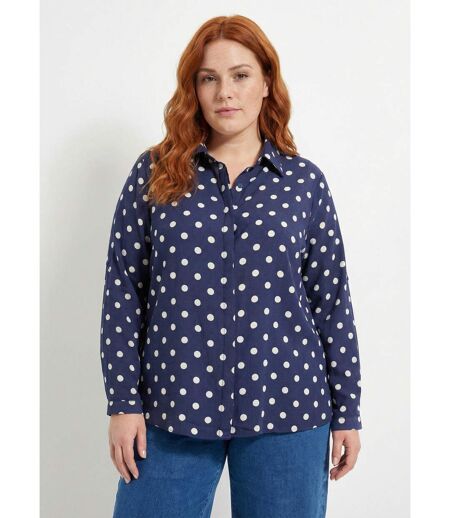 Chemisier chic, imprimé pois
