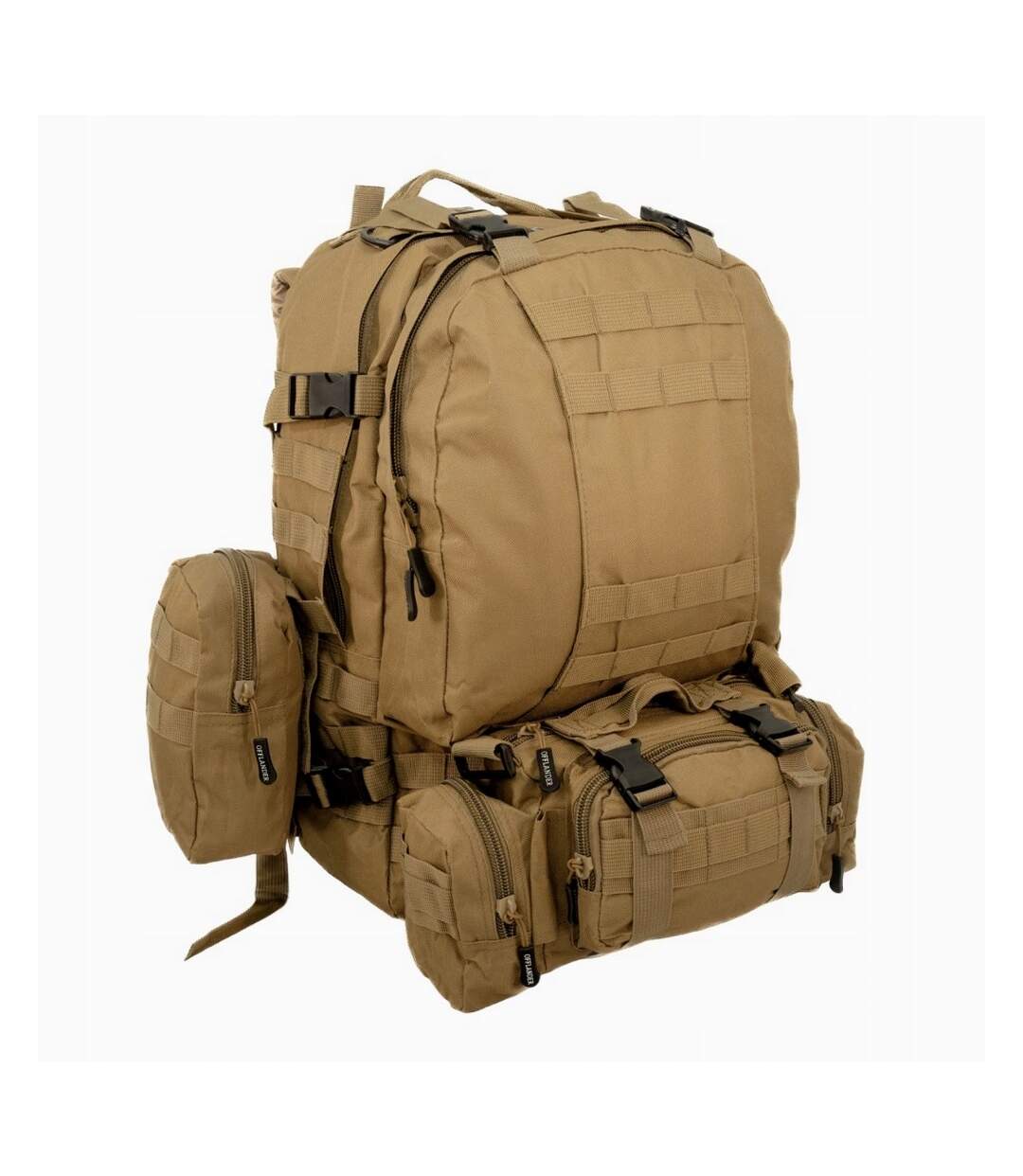 Sac À Dos De Randonnée Survival Combo Taille Unique Marron Offlander-4