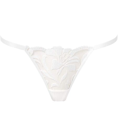 Womens/ladies Leonora Thong White Bluebella