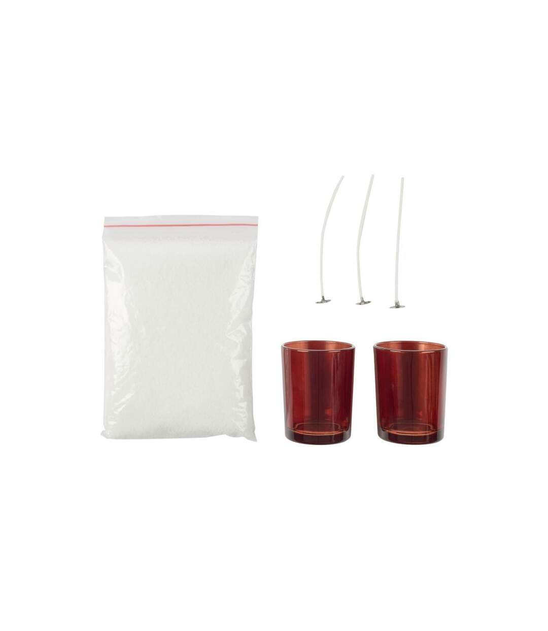 Paris Prix - Lot De 2 Bougies à Confectionner diy 6cm Marron