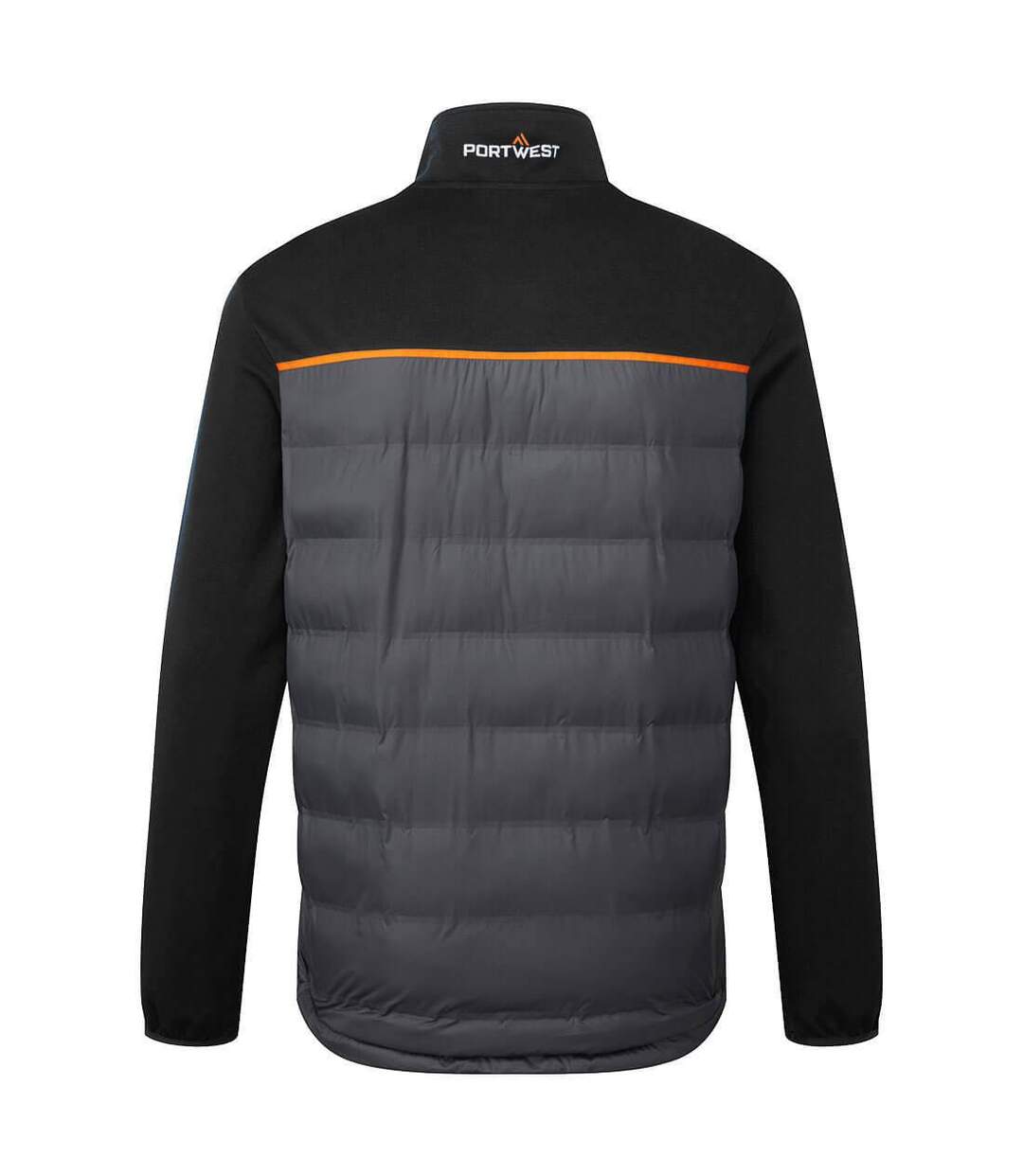 Mens Baffled Hybrid Jacket Black Portwest-2