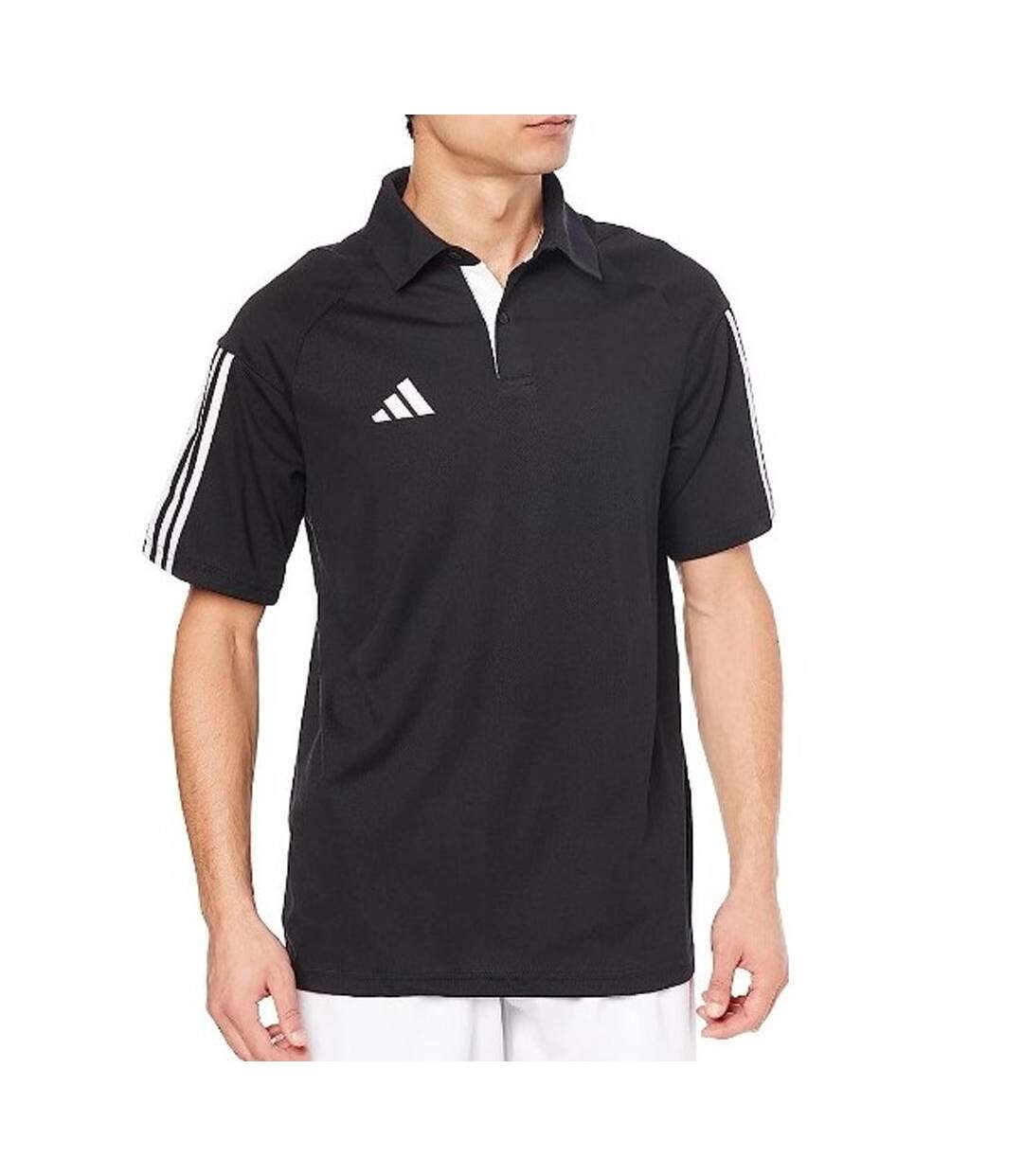 Polo noir homme adidas tiro23 c-1
