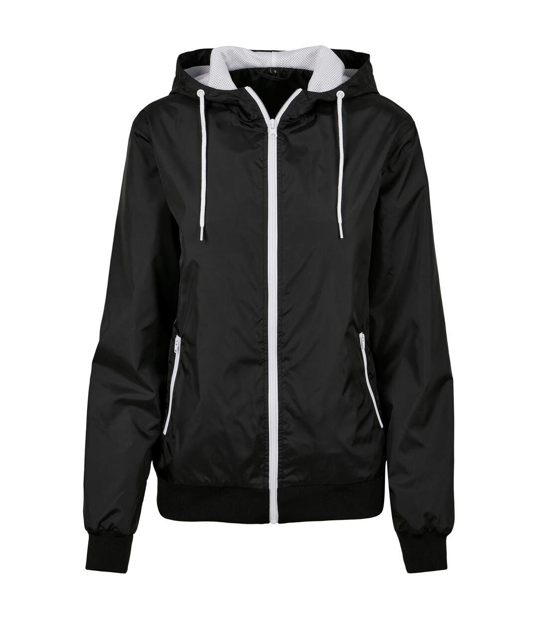Veste Coupe-vent Femme Noir Blanc Build Your Brand-1