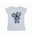 Disney Femme/Les femmes Lilo And Stitch Tropical Fun Cotton T-Shirt (Blanc) - UTBI25525-1