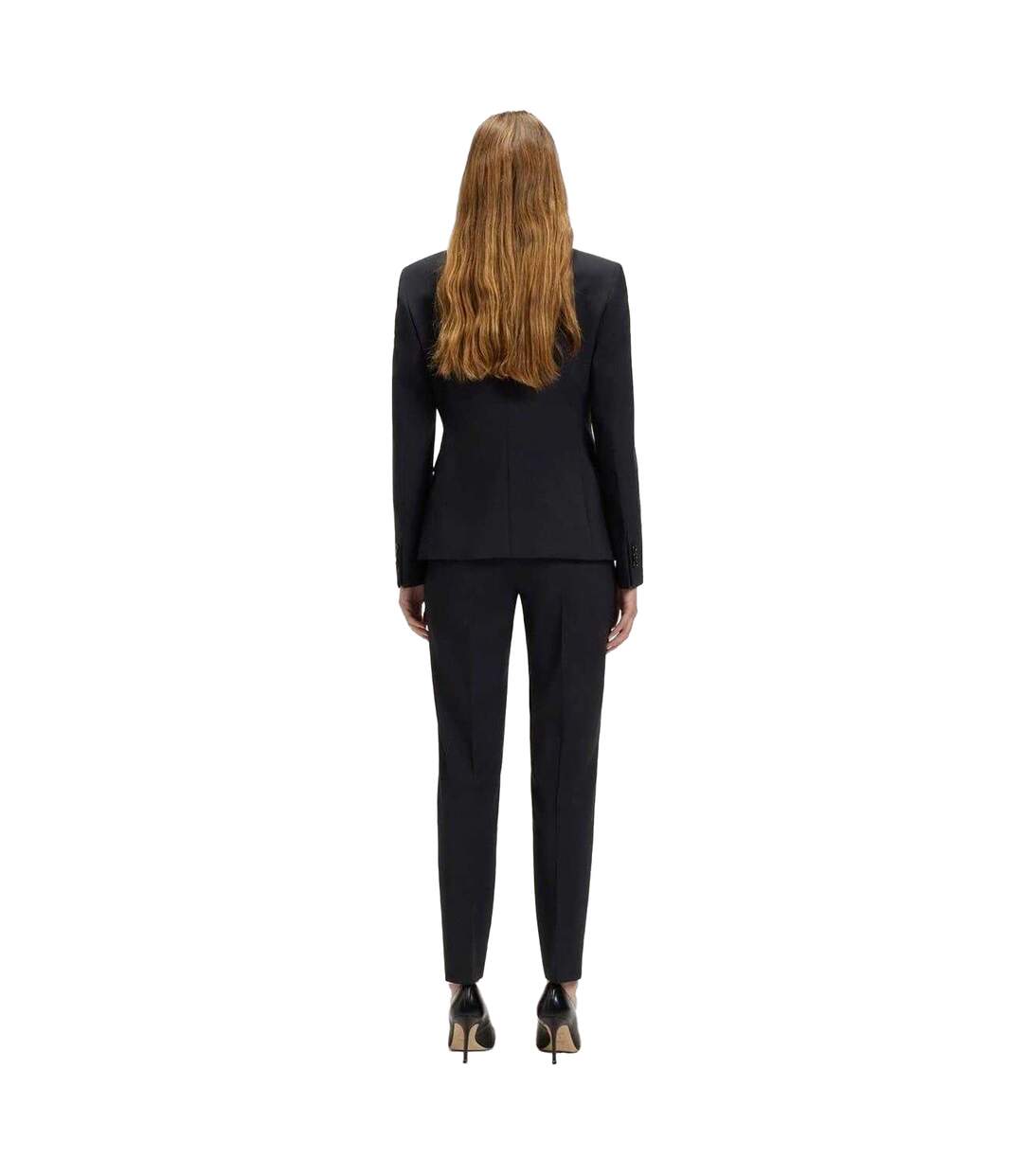 Blazer Motif/style Uni Femme Bleu Foncé Boss-3