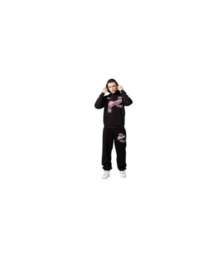 Mens Embroidered Hoodie Black Mercier