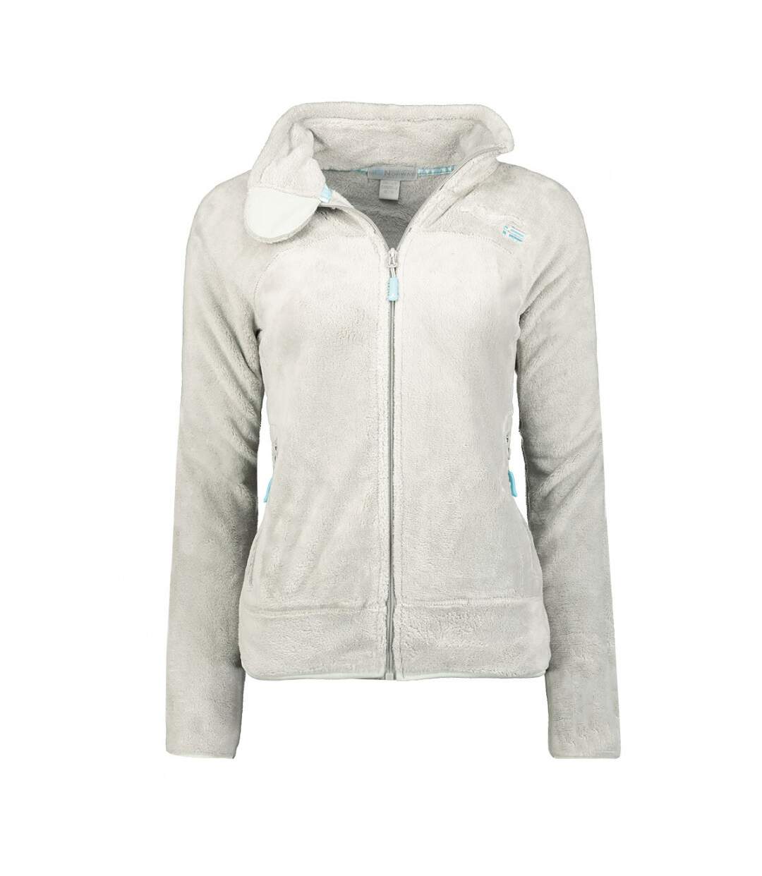Veste polaire gris clair femme Geographical Norway Upaline-1