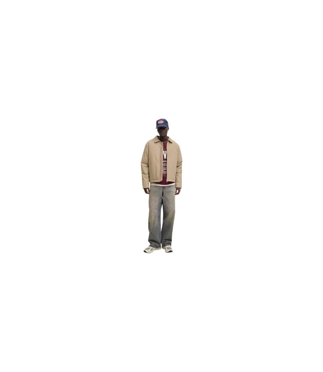 Mens Plain Cotton Jacket Crockery Jack And Jones-1