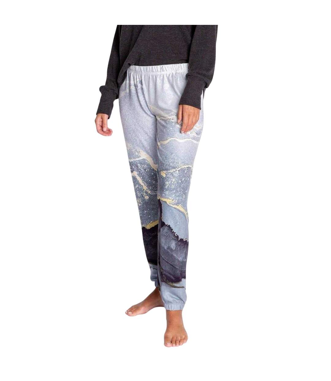 Pantalon De Jogging Motif/style Ombré Femme Ombré Noir Gris PJ Salvage-3