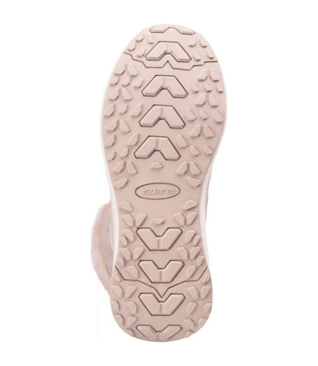Womens/ladies Irine Winter Walking Boots Beige Iguana-4