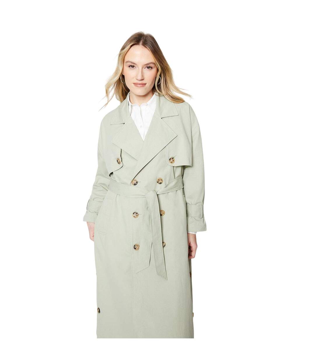 Trench femme vert de gris Dorothy Perkins-3