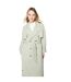 Womens/ladies double-breasted trench coat sage Dorothy Perkins