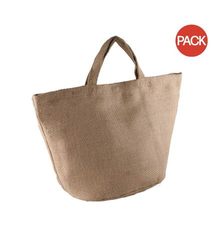 Lot de 2  Sac en jute femme taille unique naturel/naturel Kimood