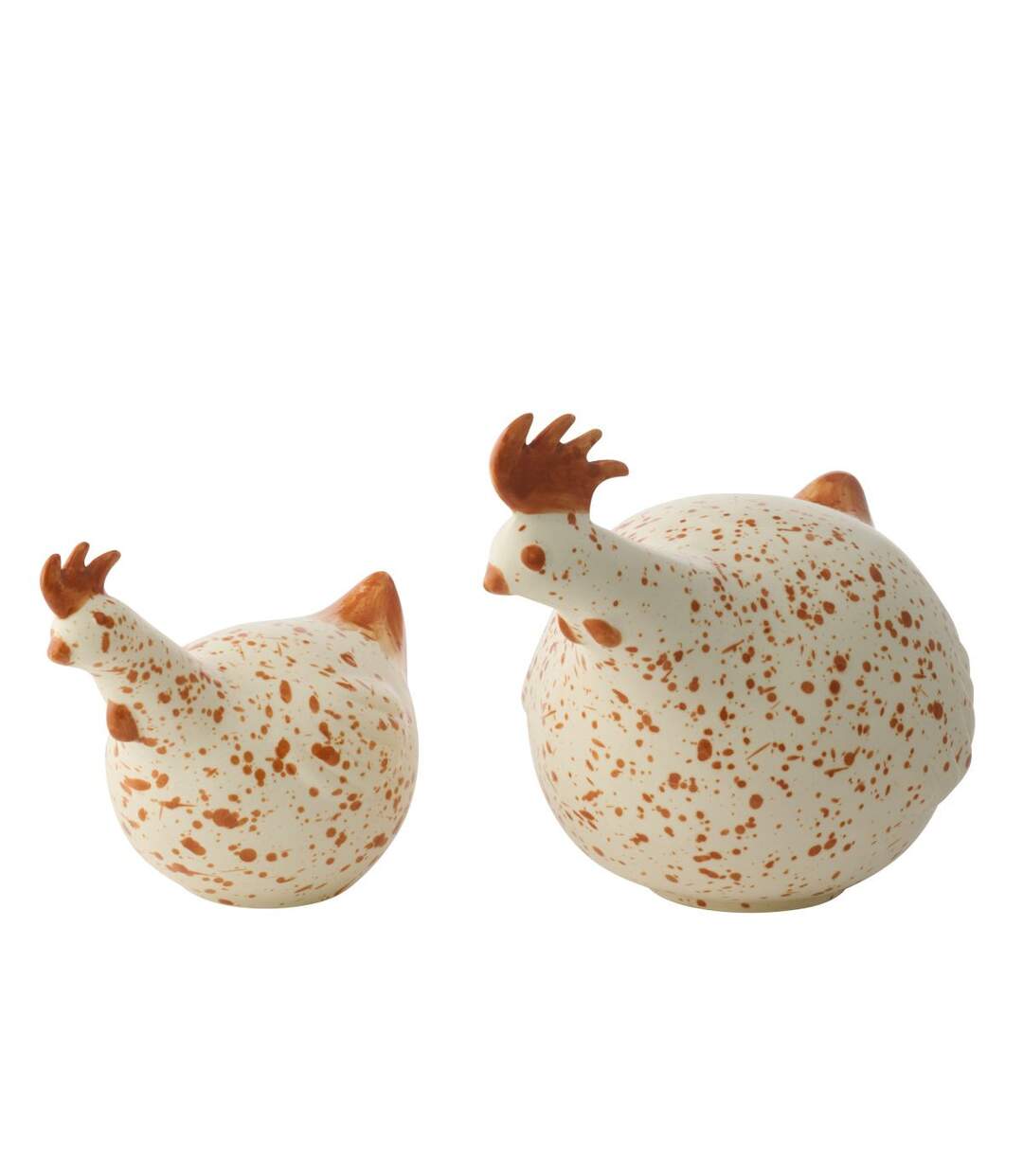Statuette Coque en Céramique Garth 23cm Blanc-3