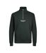 Mens Quarter Zip Regular Sweatshirt Forest Jack And Jones-1