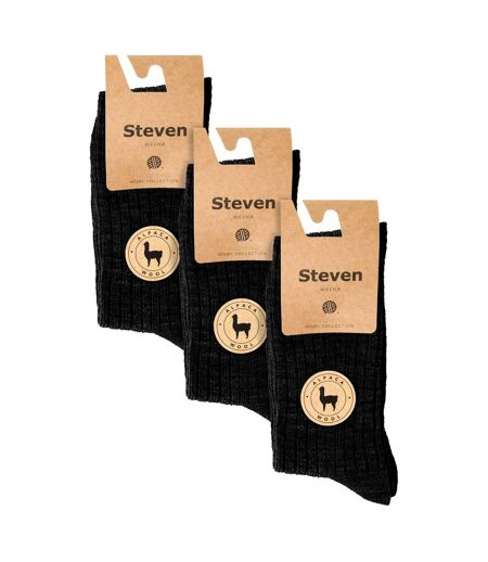 3 Pairs Mens Alpaca Wool Winter Thick Warm Boot Socks