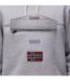 Mens Burgee Regular Hoodie Grey Melange Napapijri-3