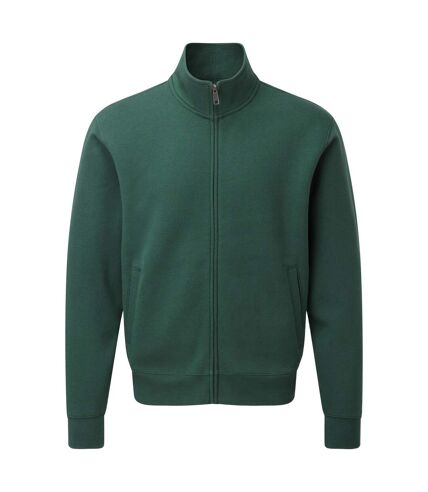 Russell Mens Authentic Full Zip Sweatshirt Jacket (Bottle Green)