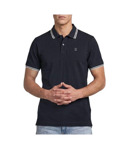 Polo marine homme g-star raw striped collar