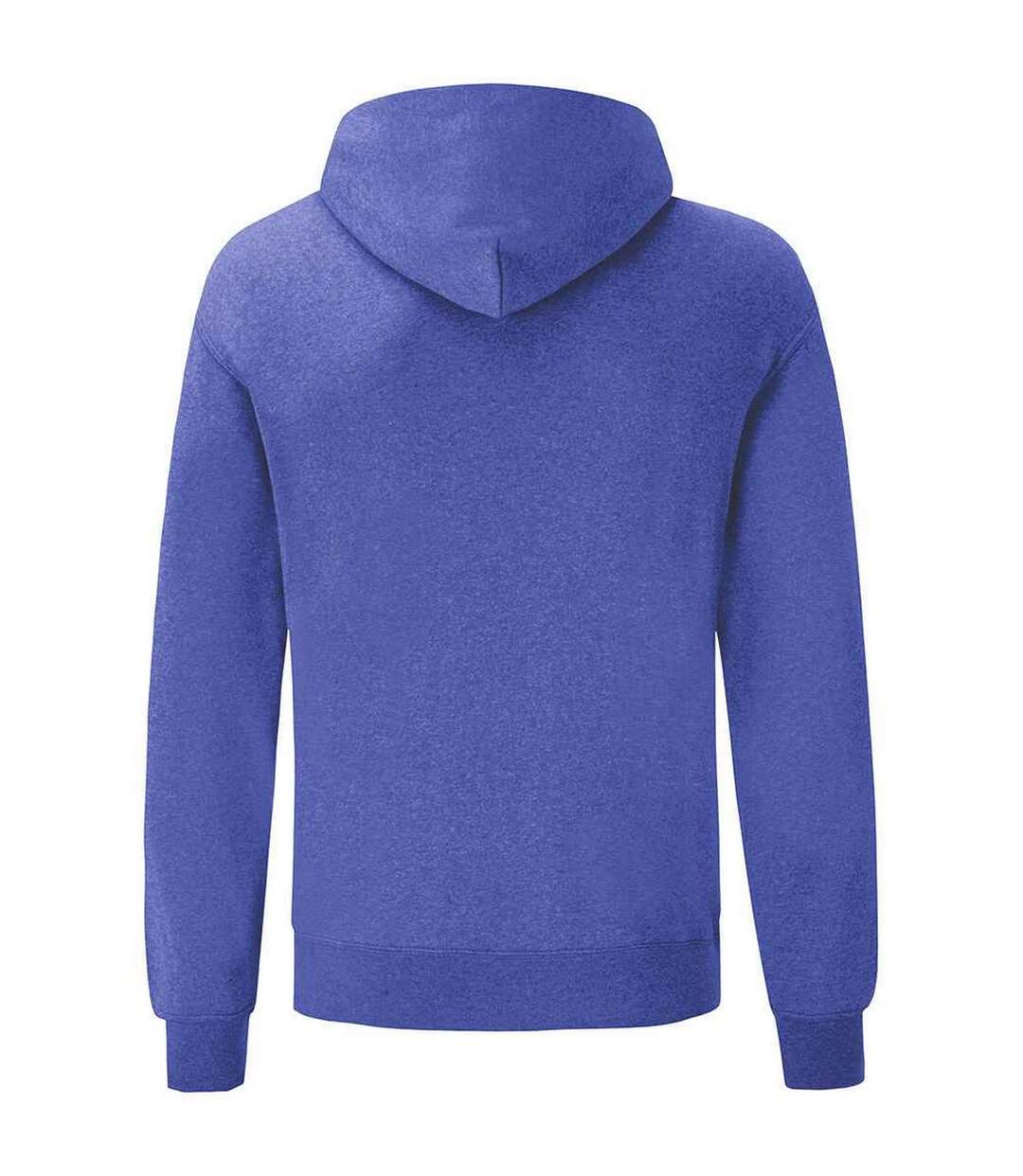 Sweat à capuche classic homme bleu roi chiné Fruit of the Loom