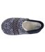 Isotoner Chaussettes d'intérieur femme maille jacquard, picots antidérapants-2
