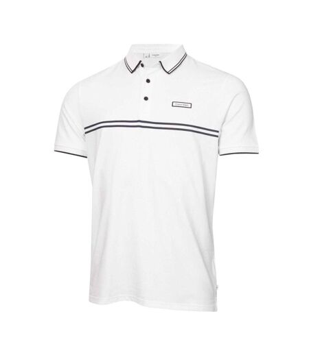 Mens Performance Short-sleeved Polo Shirt White Calvin Klein