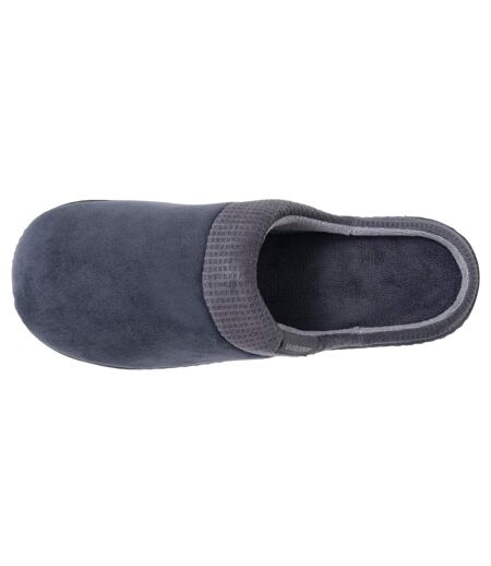Isotoner Chaussons Mules homme velours semelle ergonomique soutien voûte plantaire