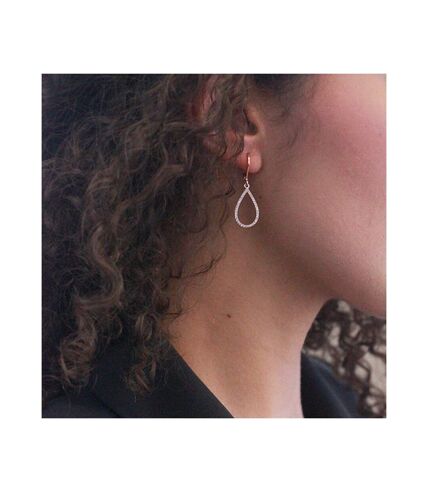 Boucles d'oreilles Laelia Dangling Hoop, Cristal d'Autriche