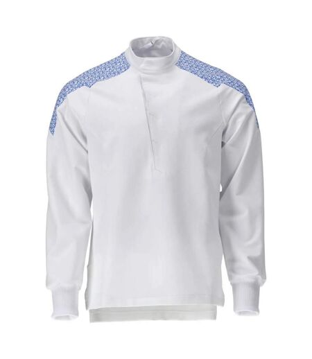 T-shirt De Cuisinier Smock Food & Care Homme 2xl Blanc Blanc Azur Azur Mascot
