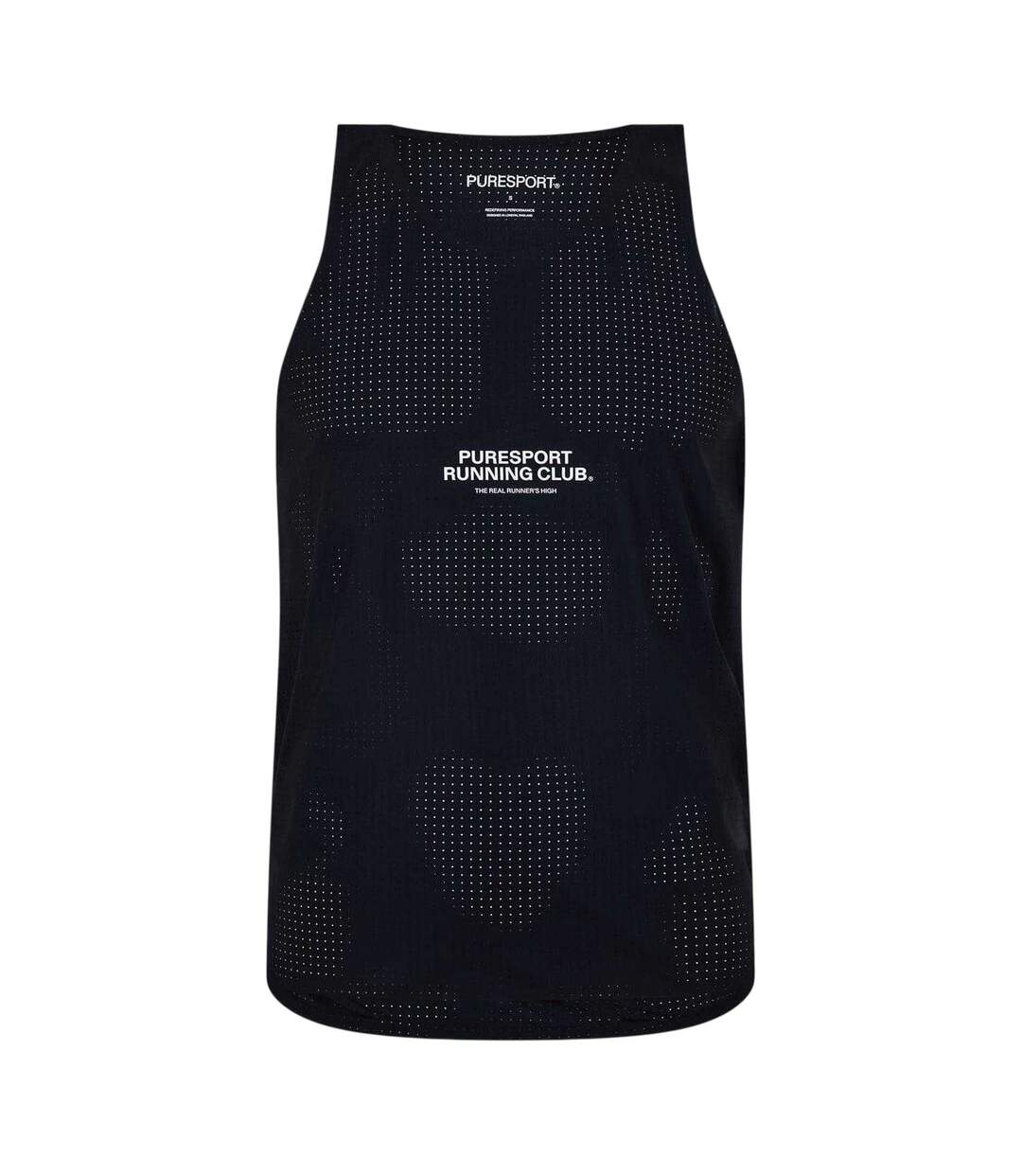 Mens Performance Tank Top Black Puresport-1